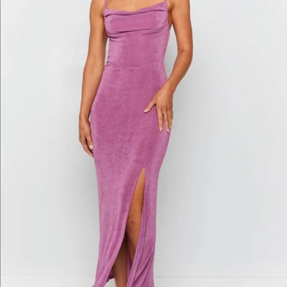 Beginning Boutique slinky wedding guest dress